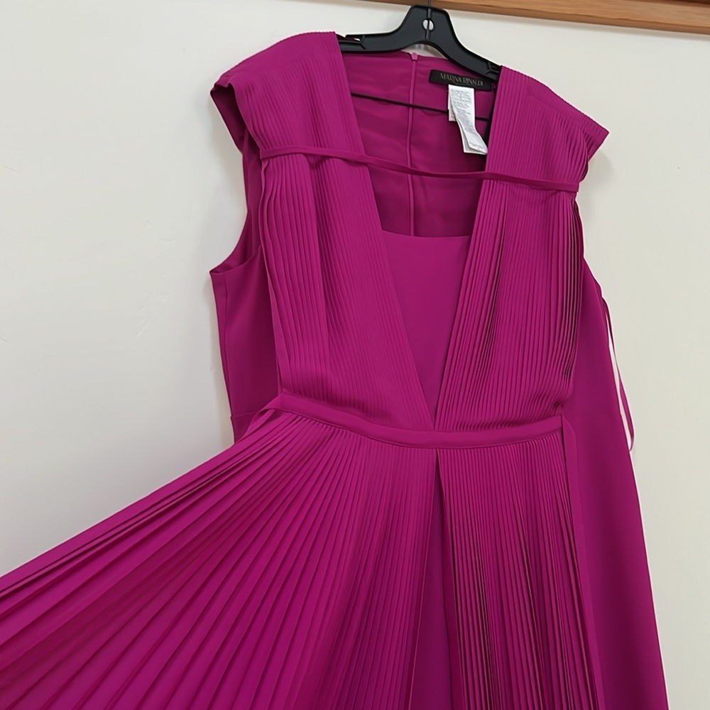 Marina Rinaldi Vibrant Magenta Maxi Dress NWT